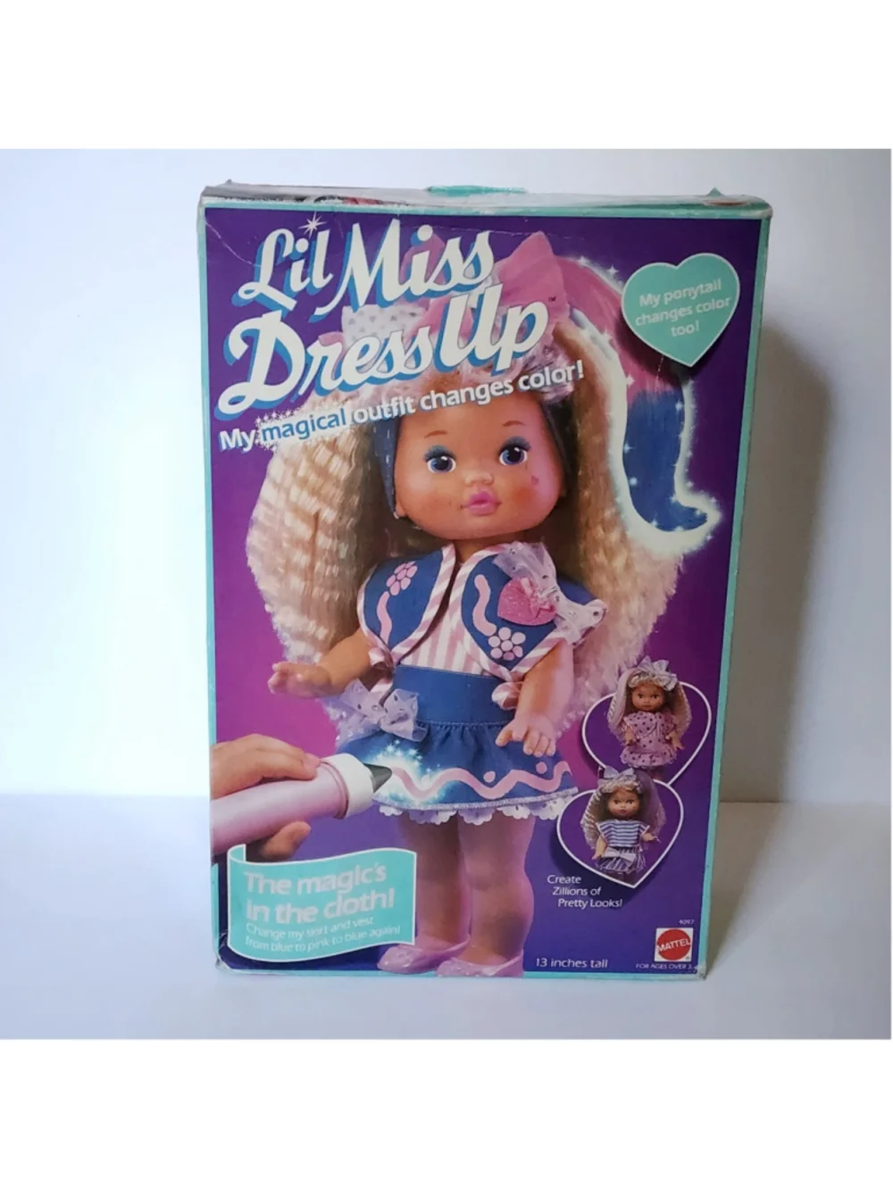 Vintage 1989 Mattel Lil Miss Dress Up Doll 4097 Brand New In Box NIB 80s Rare